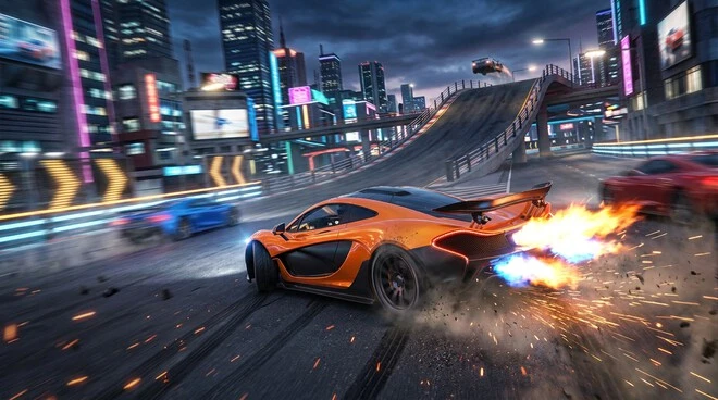 Asphalt Nitro Download Android racing game with sports car and nitro boost