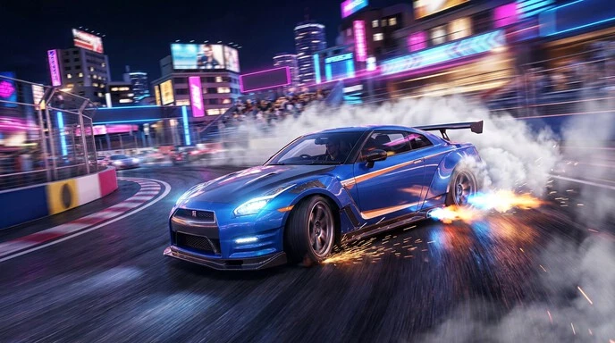 Asphalt Nitro features nitro boost and arcade racing