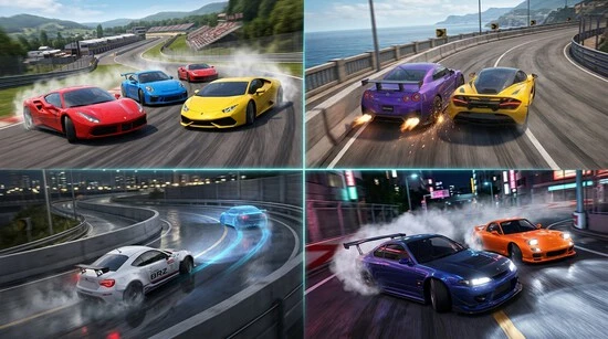 Asphalt Nitro racing game modes and race types