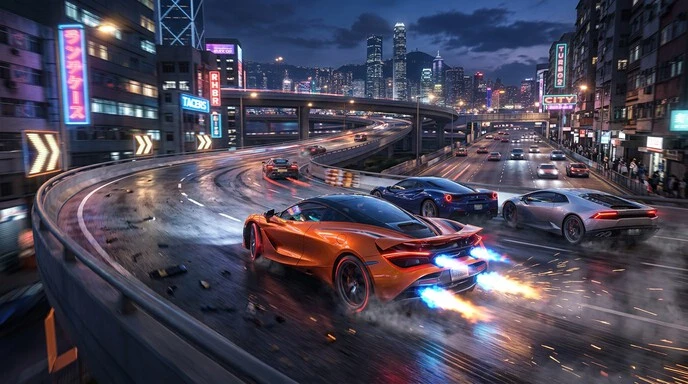 Asphalt Nitro arcade racing gameplay