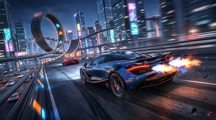 Asphalt Nitro Mod APK AN1 racing game on Android
