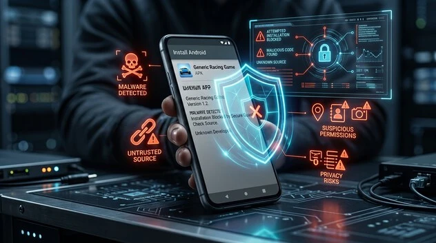 Android APK security and malware risk protection for Asphalt Nitro