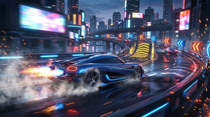Asphalt Nitro Mod APK Android racing game with nitro boost and supercar