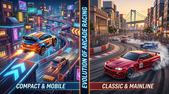 Asphalt Nitro and Asphalt 5 gameplay comparison