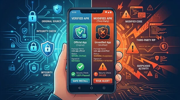 Original Asphalt Nitro APK vs MOD APK safety